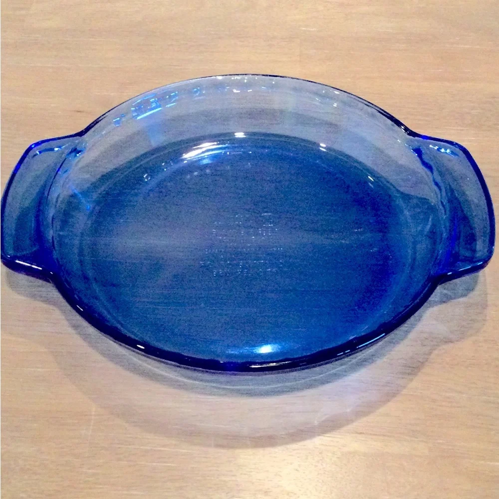 Anchor Ovenware Blue Pie Plate 9” DIA 1 QT
